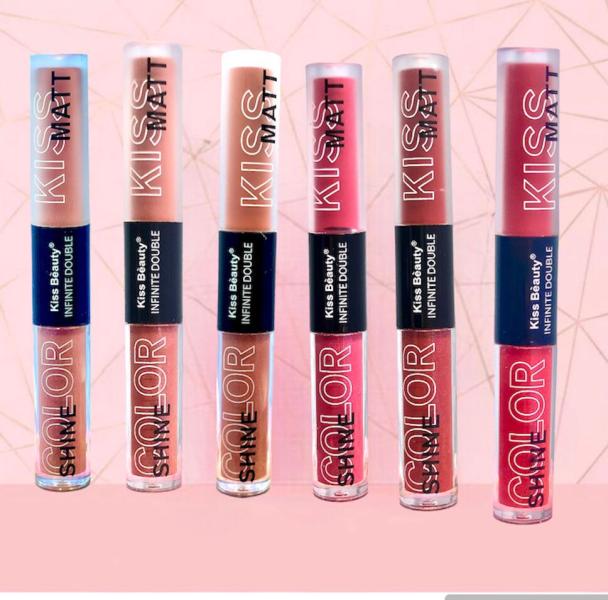 Labial Kiss 2 en 1 Gloss y Matte